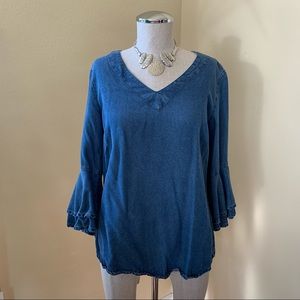 🙂4/$20 New Direction Denim Top